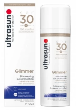 Image of Ultrasun Glimmer Shimmering Sun Protection SPF30 150ml