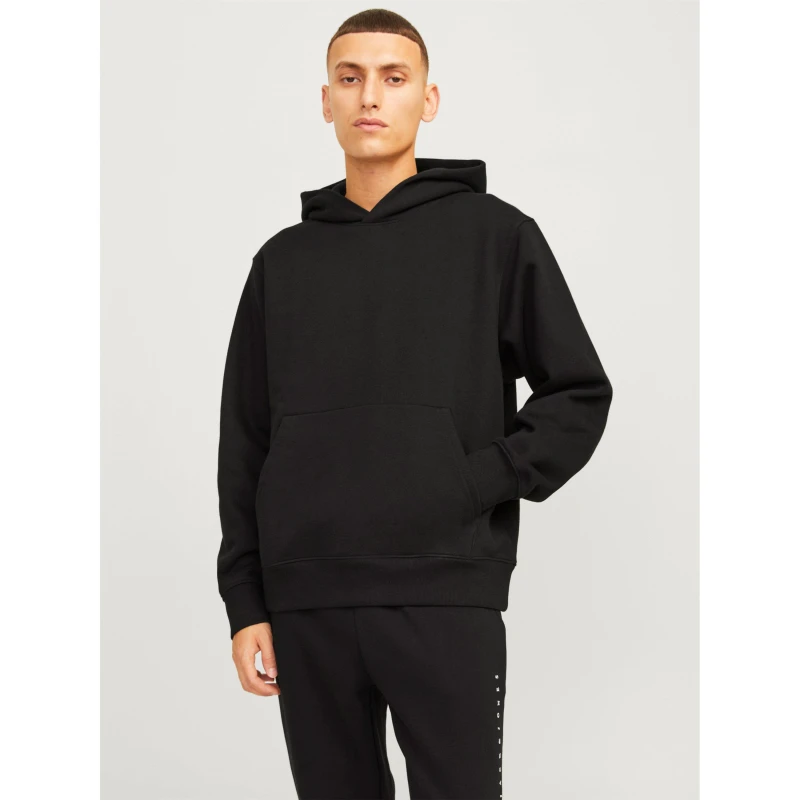 Image of Jack and Jones Urban Edge 400 GSM Hoodie Mens Black male S