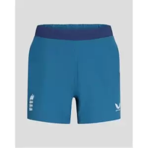 Image of Castore England Cricket Woven Shorts Womens - Blue