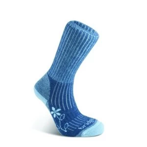 Image of Bridgedale Merinofusion Trekker Womens Sock Blue Medium 5 6.5