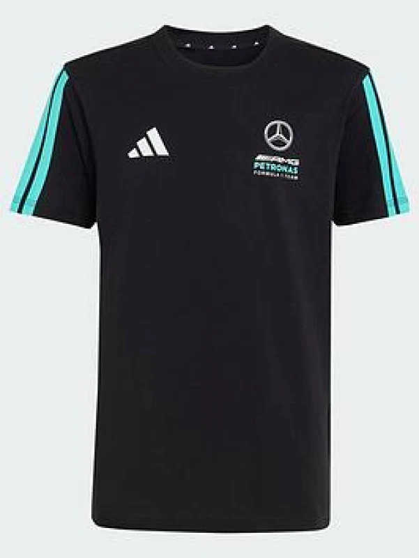 Image of Adidas Mercedes AMG kids' T-Shirt Petronas Formula One Team DNA Noir Unisex 11/12 ans KE5914
