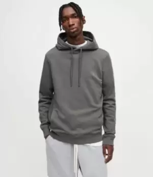 Image of AllSaints Mens Raven Pullover Hoodie, Sacremento Green, Size: M