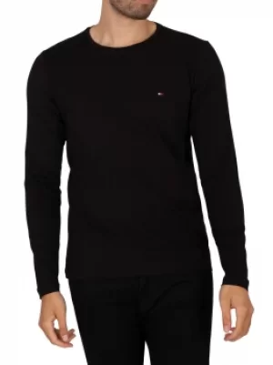 Image of Stretch Slim Fit Longsleeved T-Shirt