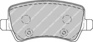 Image of Ferodo FDB1918 Brake Pad Set Rear Axle Premier Car