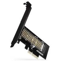 Image of AXAGON PCEM2-N PCIe 3.0 x4 Adapter, 1x M.2 NVMe SSD With Passive Cooling