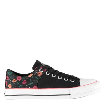 Image of SoulCal Canvas Flow Trainers Juniors - Floral/Blk