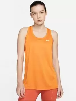 Image of Nike Dri-FIT Raceback Tank - Orange Size XS Women