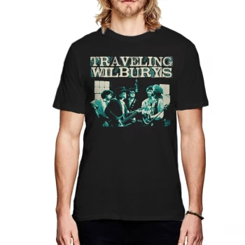 Image of Traveling Wilburys - The - Performing Unisex XX-Large T-Shirt - Black