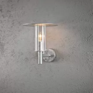 Image of Mode Outdoor Classic Lantern Wall Lamp Galvanised Clear Plastic Rough Proof, IP54