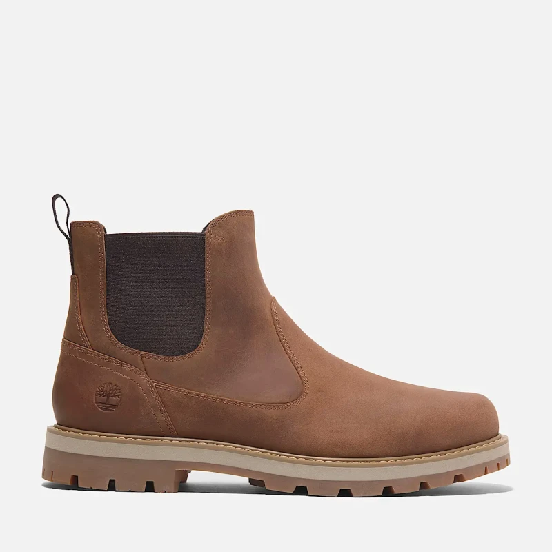 Image of Timberland Britton Road Mid Chelsea Boots in Leather Brown Men 41 (7)