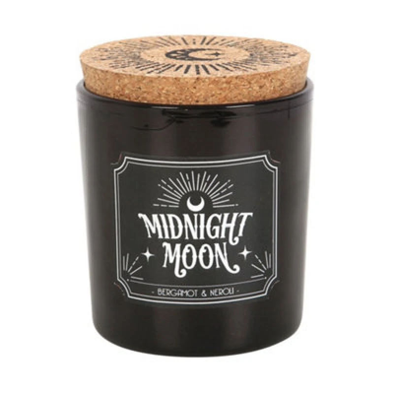 Image of Something Different Something Different Midnight Moon Bergamot & Neroli Scented Candle in White White One Size Unisex 5063470012275
