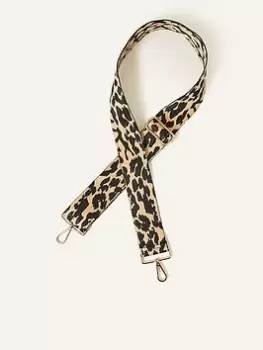 Image of Accessorize Leopard Webbing Bag Strap, Beige, Women
