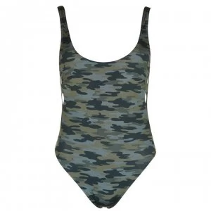 Image of Watercult Camo Scoop Back Swimsuit - 309CAMOUFLAGE