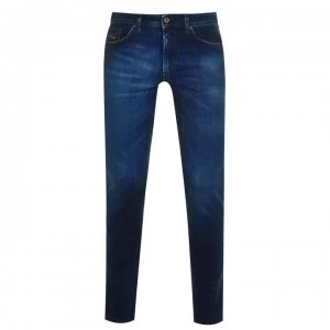 Image of Diesel Thommer Slim Skinny Jeans - 0095T 01 Blue