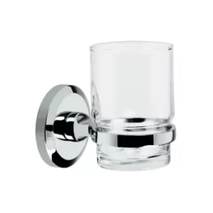 Image of Solo Chrome Wall Mounted Tumbler Holder - so-hold-c - Chrome - Bristan