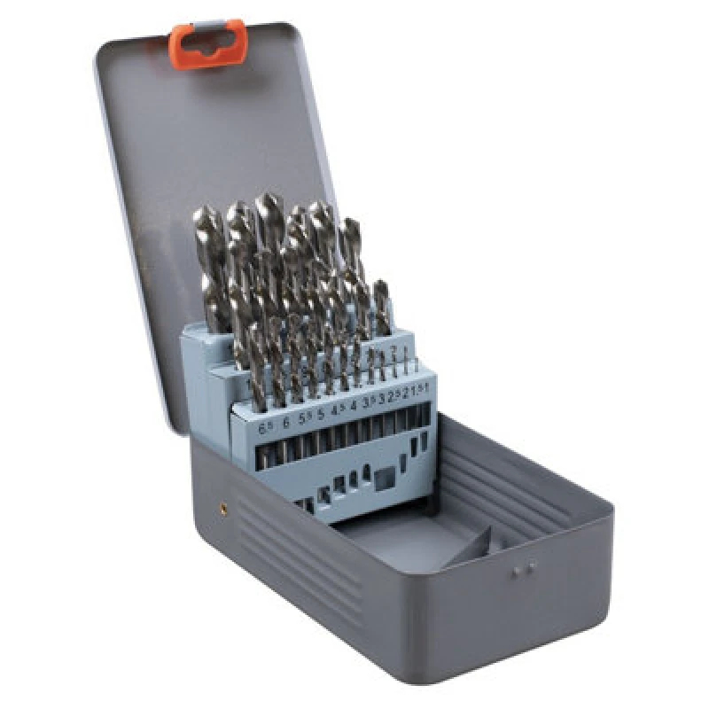 Image of Sealey 25 Piece Left Hand Spiral HSS Drill Bit Set