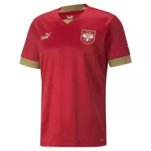 Image of Puma Serbia Home Shirt 2022 Mens - Red