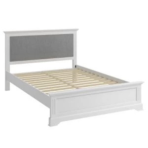 Image of Bingley Double Bed Frame - White