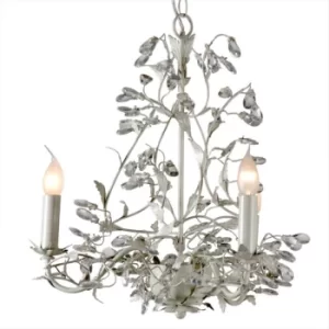 Image of Michelan 3 Light Multi Arm Chandeliers Beige Gray
