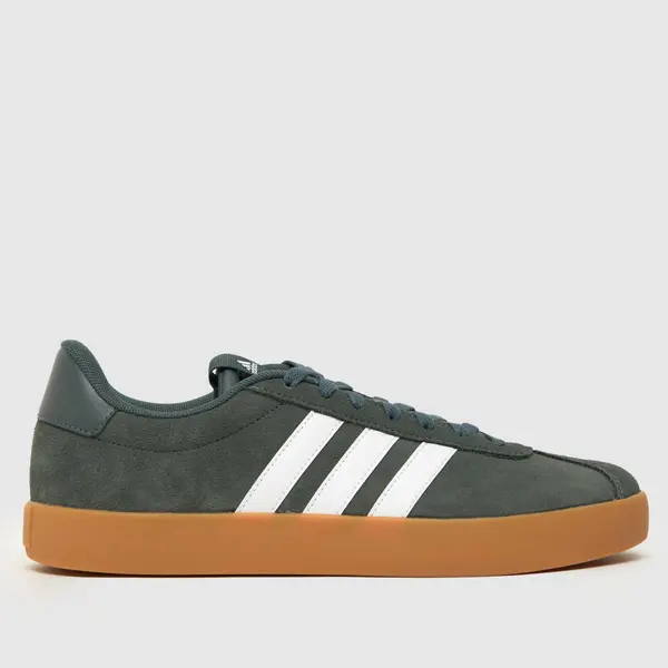 Image of adidas vl court 3.0 trainers in dark green