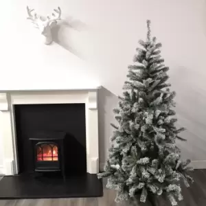 Image of 6ft (180cm) Colorado Snow Spruce Christmas Tree with Wrapped Branches and 483 Tips