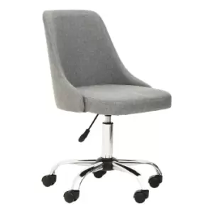 Image of Premier Houseware Brent Fabric Home Office Chair, Grey