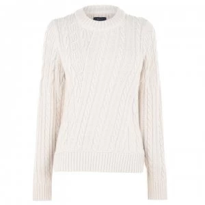 Image of Gant Gant Chunky Cable Jumper - 130 Cream