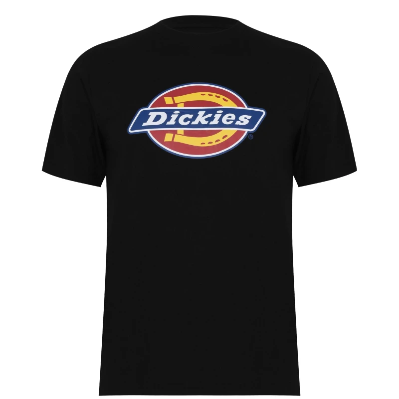 Image of Dickies Mens Icon Cotton Short Sleeve T-Shirt Black BLK1 male Medium
