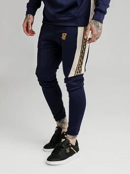 Image of SikSilk Hybrid Panel Tape Fitted Pants - Navy