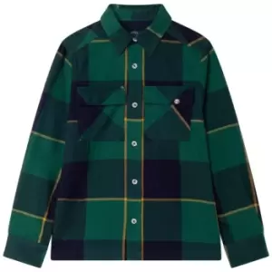 Image of Timberland Timberland Check Long Sleeve Shirt Junior Boys - Blue