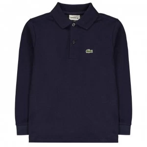 Image of Lacoste Lacoste Long Sleeve Polo Junior Boys - Navy 166