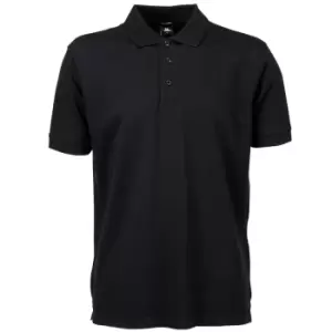 Image of Tee Jays Mens Luxury Stretch Short Sleeve Polo Shirt (S) (Black)