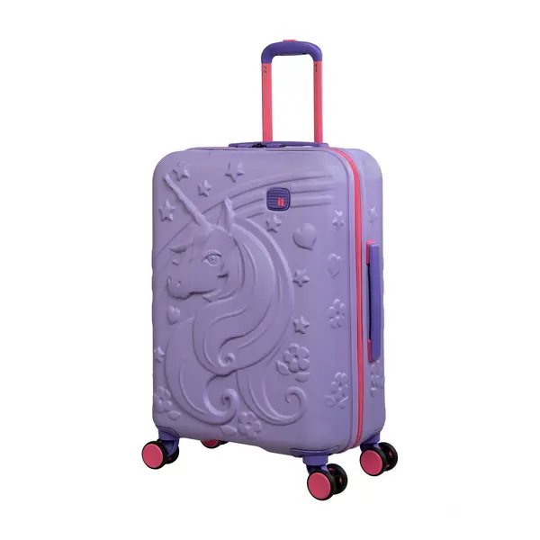 Image of IT Luggage Mystical VWWKH Hard Shell Lavender Kiddies Cabin Suitcase