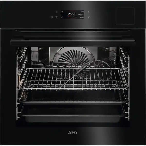 Image of AEG Steamify BSK798280B Built In Electric Single Oven - Black - A++ Rated