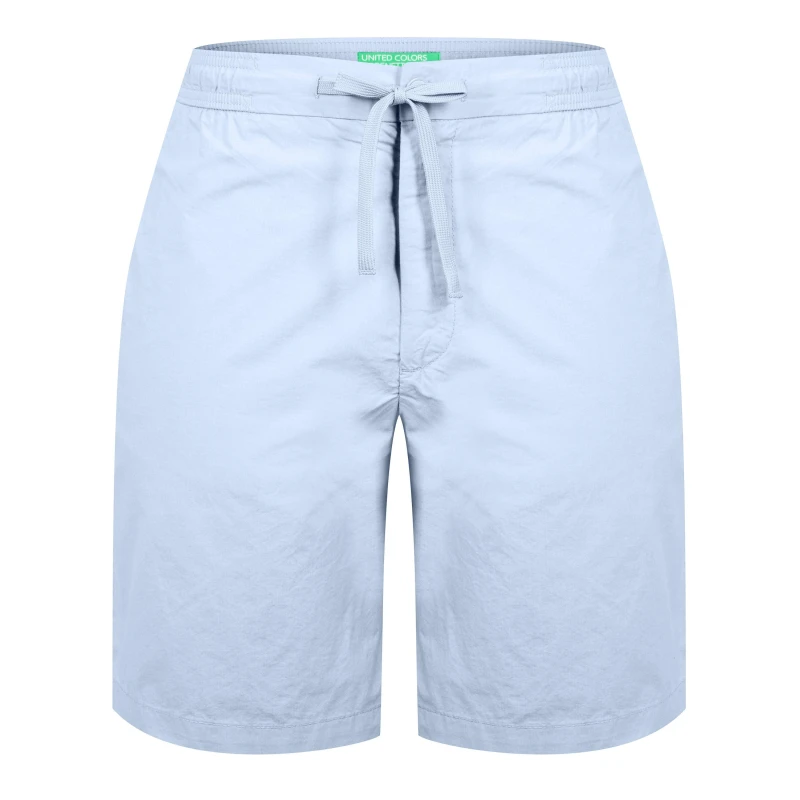 Image of United Colors of Benetton Woven Shorts Mens - Blue Blue 46