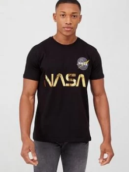 Image of Alpha Industries Nasa Reflective T-Shirt