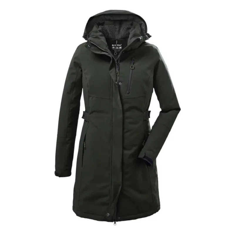 Image of Killtec Womens hooded waterproof jacket Killtec Kow 165 Vert Female 38