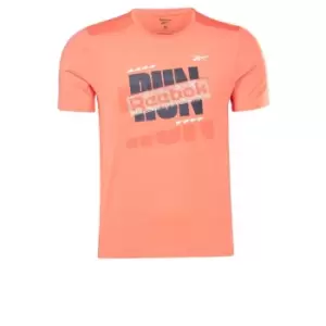 Image of Reebok Running Activchill Athlete T-Shirt Mens - Red