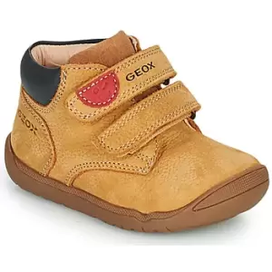 Image of Geox MACCHIA boys's Childrens Mid Boots in Brown. Sizes available:2 toddler,3 toddler,4 toddler,4.5 toddler,5.5 toddler,6 toddler,7 toddler,7.5 toddle
