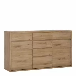 Image of Shetland 2 Door 6 Drawer Wood Effect Chest