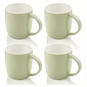 Image of Swan Set of 4 Retro Mugs Green
