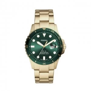 Image of Fossil Green And Gold 'Fb - 01 Sports Watch - FS5658