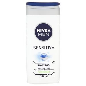 Image of Nivea For Men Sensitive Shower Gel 250ml