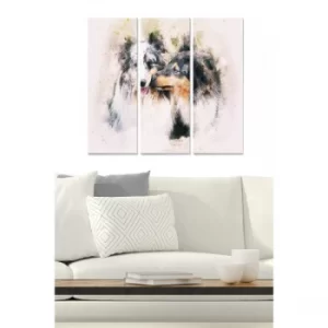 Image of MDF2687880 Multicolor Decorative MDF Painting (3 Pieces)