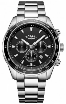 Image of Rotary Gents Bracelet Henley Stainless Steel Chronograph Watch