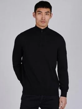 Image of Barbour International Half Zip Knitted Jumper