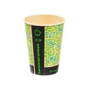 Image of Ultimate Eco Bamboo 12oz Biodegradable Disposable Cups Ref 0511224, Pack of 25