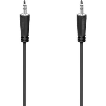 Image of Hama 00205262 Jack Audio/phono Cable [1x Jack plug 3.5mm - 1x Jack plug 3.5 mm] 1.5 m Black