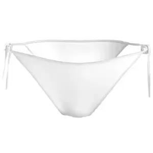Image of Calvin Klein String Side Tie Cheeky Bikini Bottoms - White