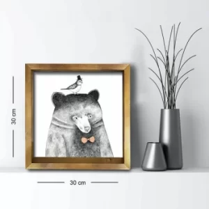 Image of 3030AHS-014 Multicolor Decorative Framed MDF Painting